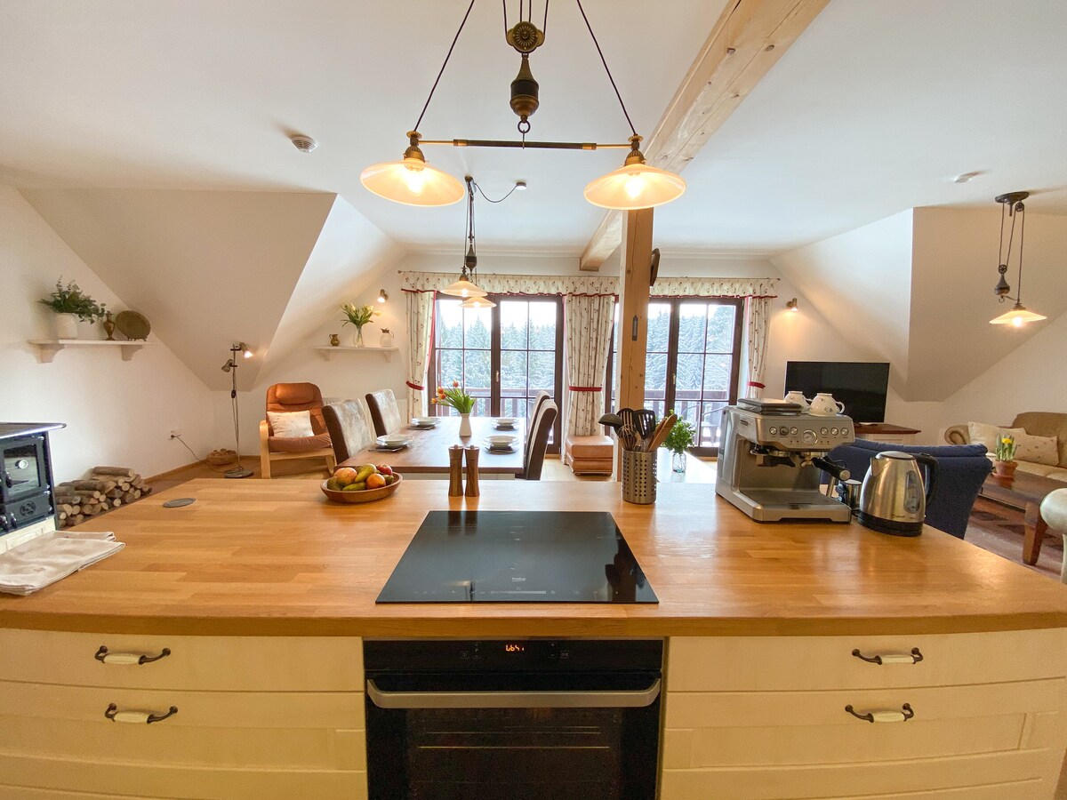 Espresso a ostrůvek